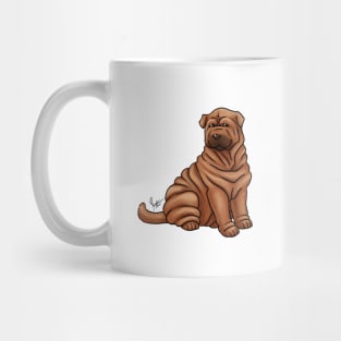 Dog - Chinese Shar-Pei - Red Mug